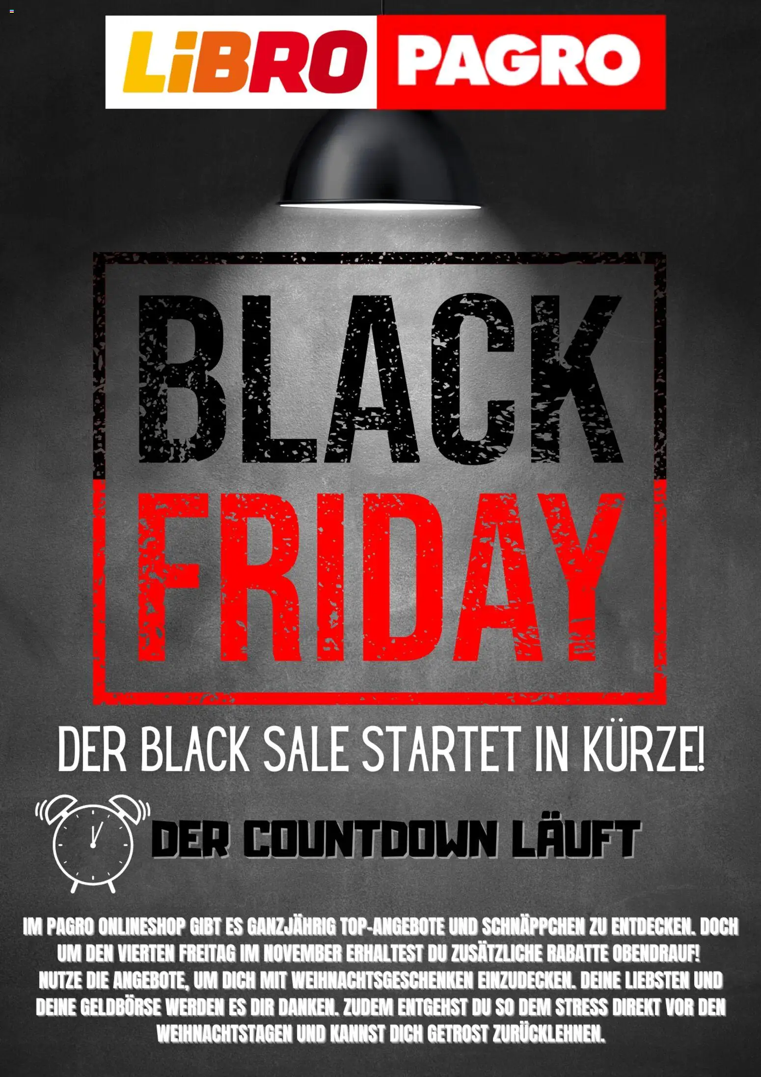 Pagro-Diskont - Black Friday Ankündigung gültig ab 12.11.2025 | Seite: 1