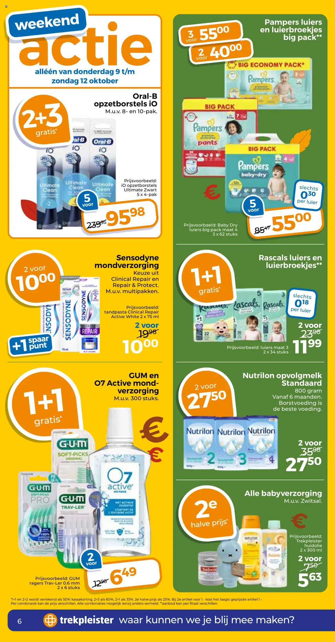 {H1} | Pagina: 6 | Producten: Gum, Kan, Pampers, Mondverzorging
