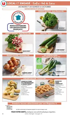 U Express - Prévisualisation de U Express - Engagés pour soutenir nos partenaires locaux centre val de loire valide à partir de 07.10.2025 | Page: 4 | Produits: Pomme, Poireau, Oignon, Fromage