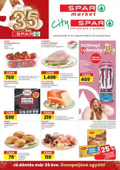 Spar Market Akciós újság - amely érvényes a következő dátumtól: 22.01.2026