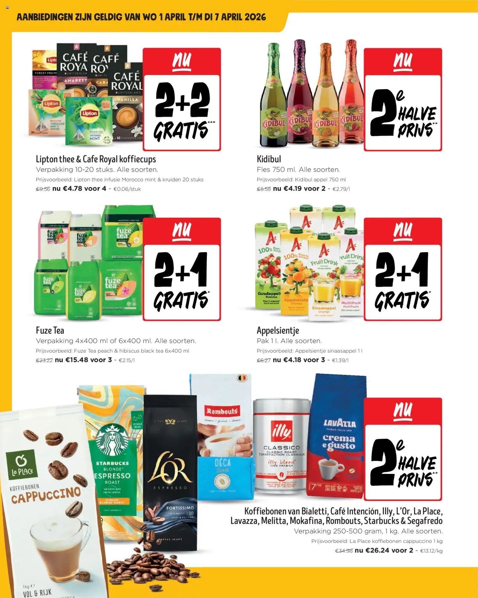 {H1} | Pagina: 36 | Producten: Fles, La, Appel, Cappuccino