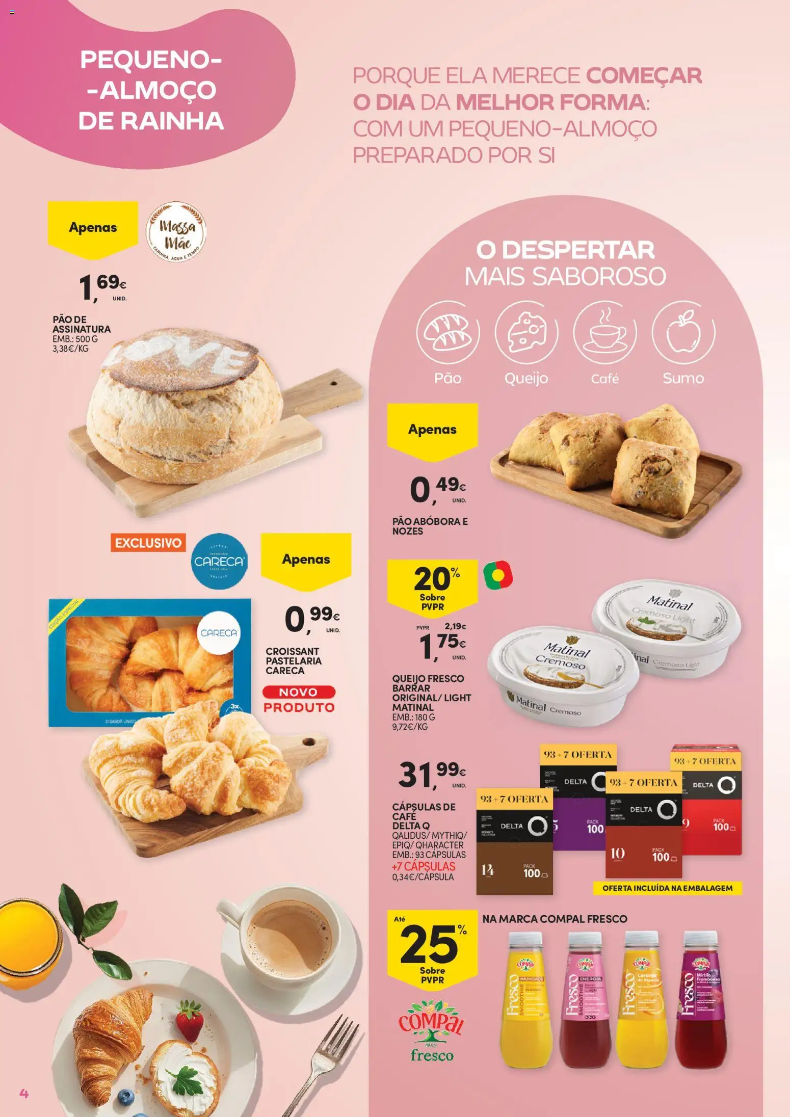 Continente Dia da Mãe │ válido de 14.04.2026 | Página: 4 | Produtos: Queijo, Lombo, Pão, Abóbora