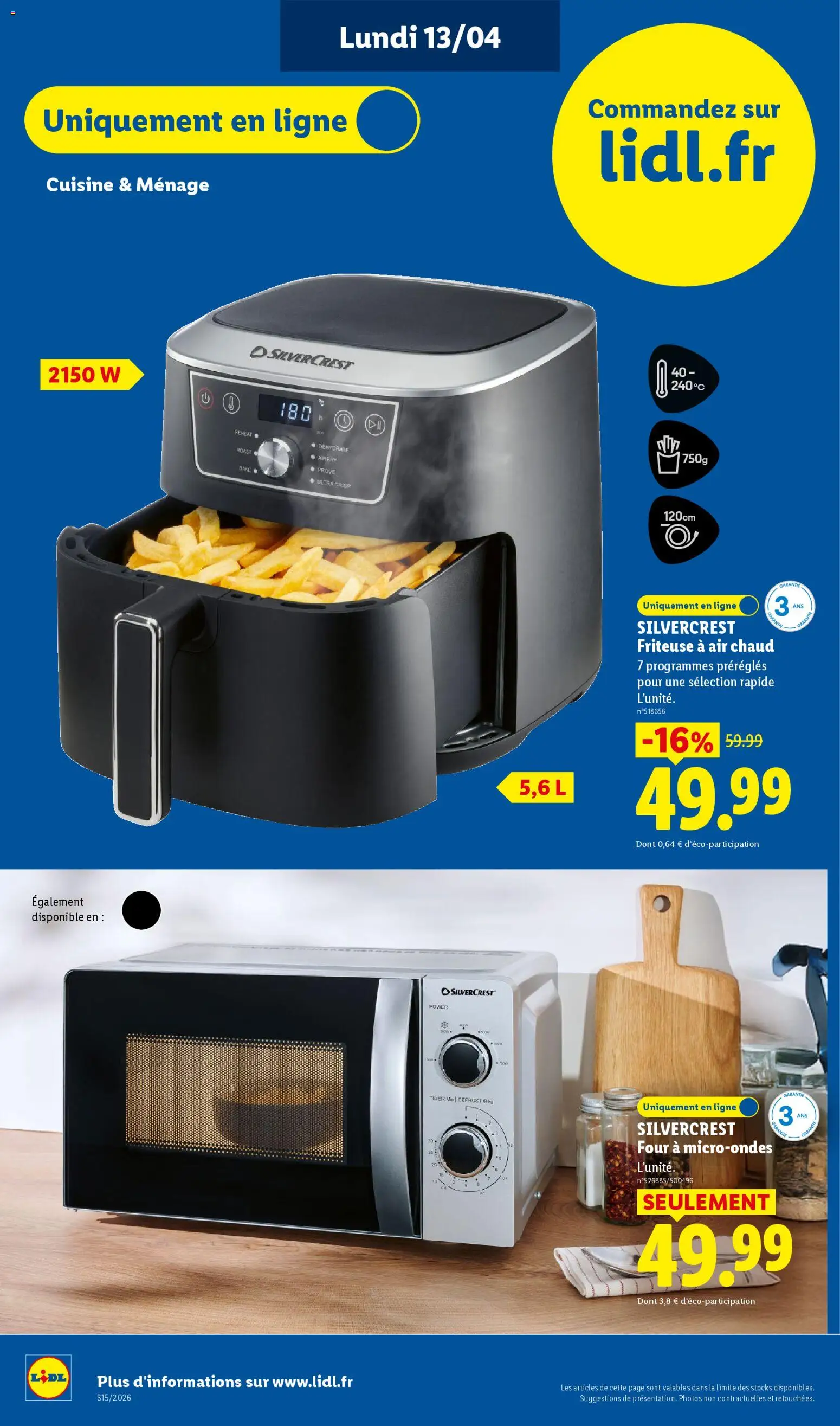 {H1} | Page: 6 | Produits: Four, Friteuse, Air fryer
