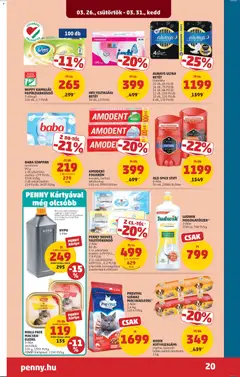 PENNY akciós újság - amely érvényes a következő dátumtól: 26.03.2026 | Oldal: 24 | Termékek: Baba szappan, Papírzsebkendő, Fogkrém, Tisztítókendő