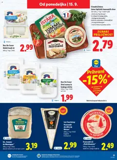 Novi Lidl katalog ponudbe – veljaven od 11.09.2025 | Stran: 39 | Izdelki: Sirni namaz, Namaz, Sir