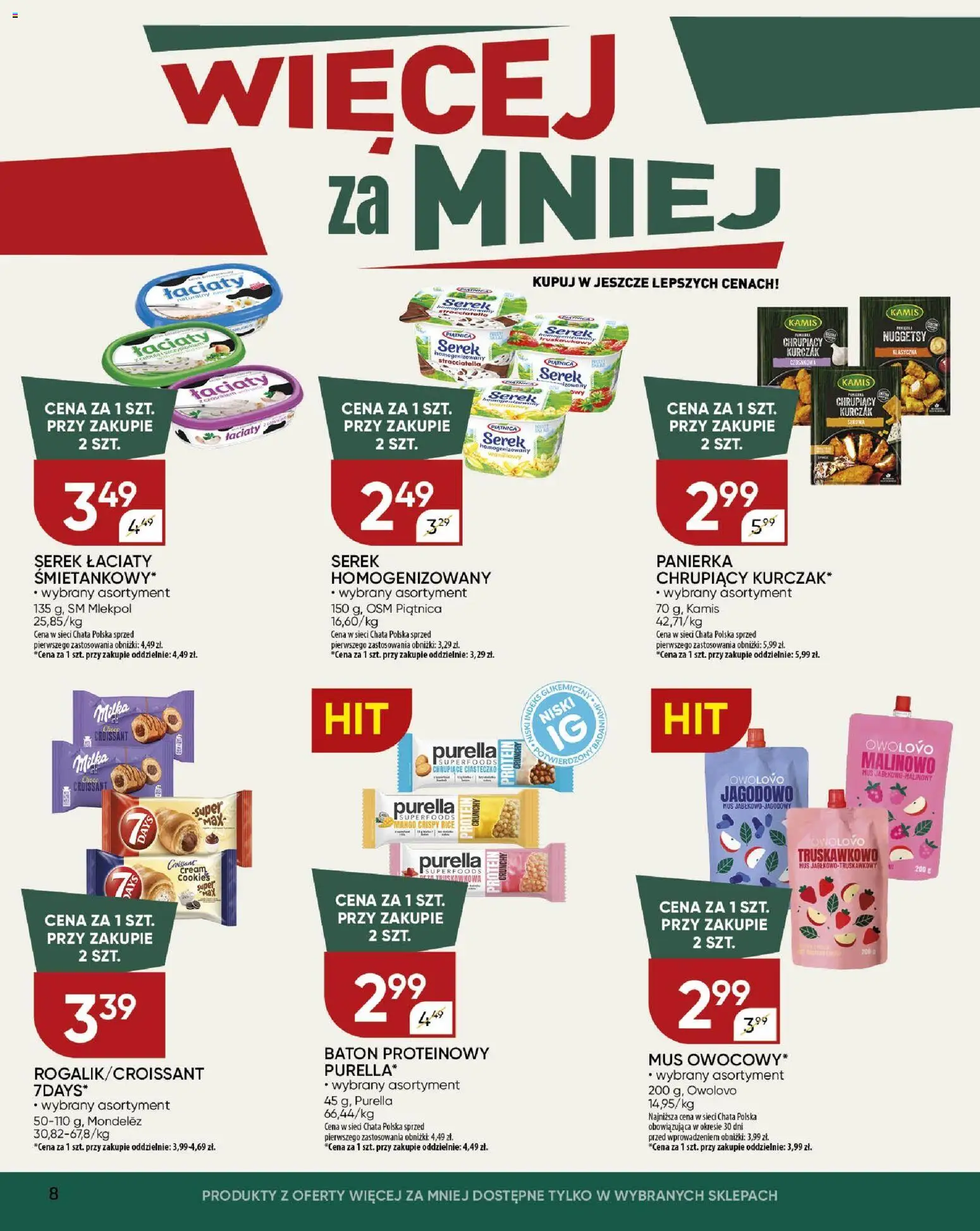 Chata Polska Gazetka od 08.01.2026 | Strona: 8 | Produkty: Mango, Kurczak, Serek, Milka