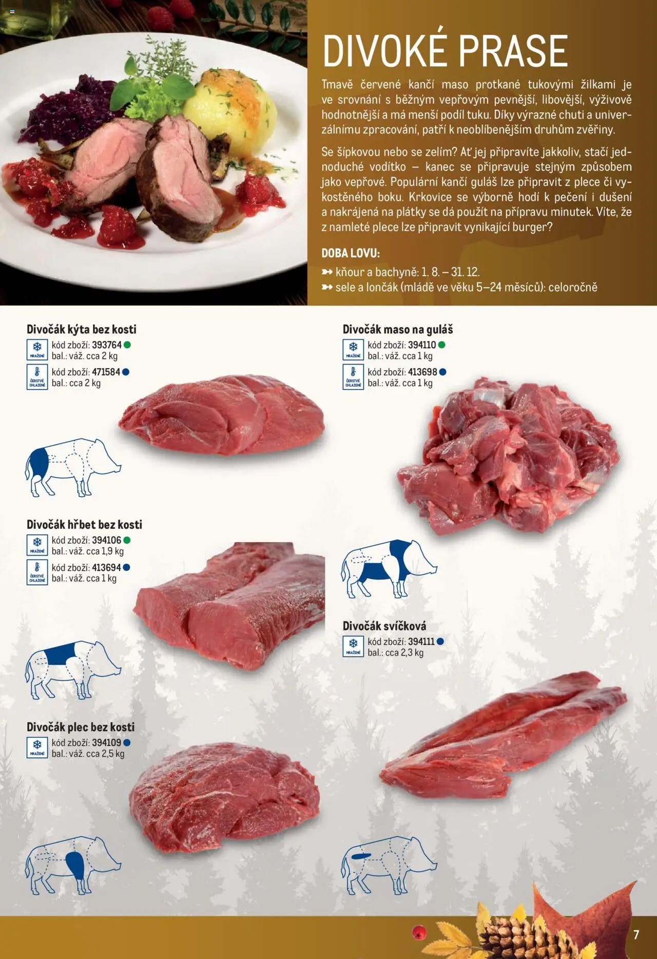 Makro leták - Zvěřina od 25.11.2024 | Strana: 7 | Produkty: Plec bez kosti, Guláš, Krkovice, Kýta