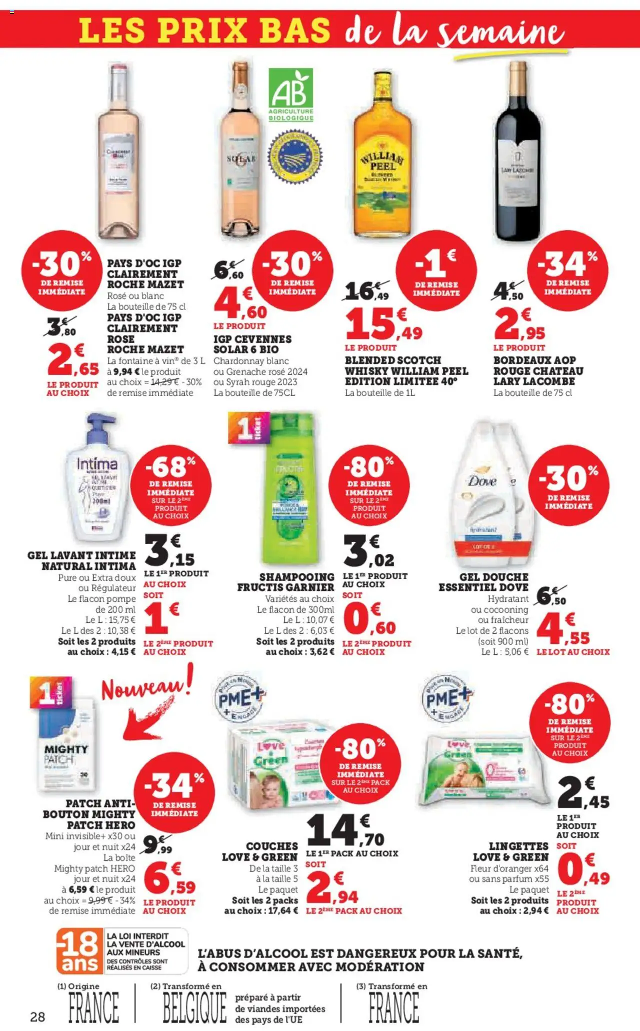  | Page: 28 | Produits: Whisky, Couches, Shampooing, Douche