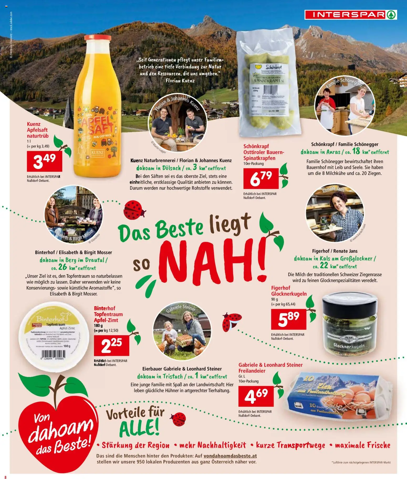 Interspar Flugblatt - Osttirol gültig ab 26.02.2026 | Seite: 9 | Produkte: Planche de surf, Milch