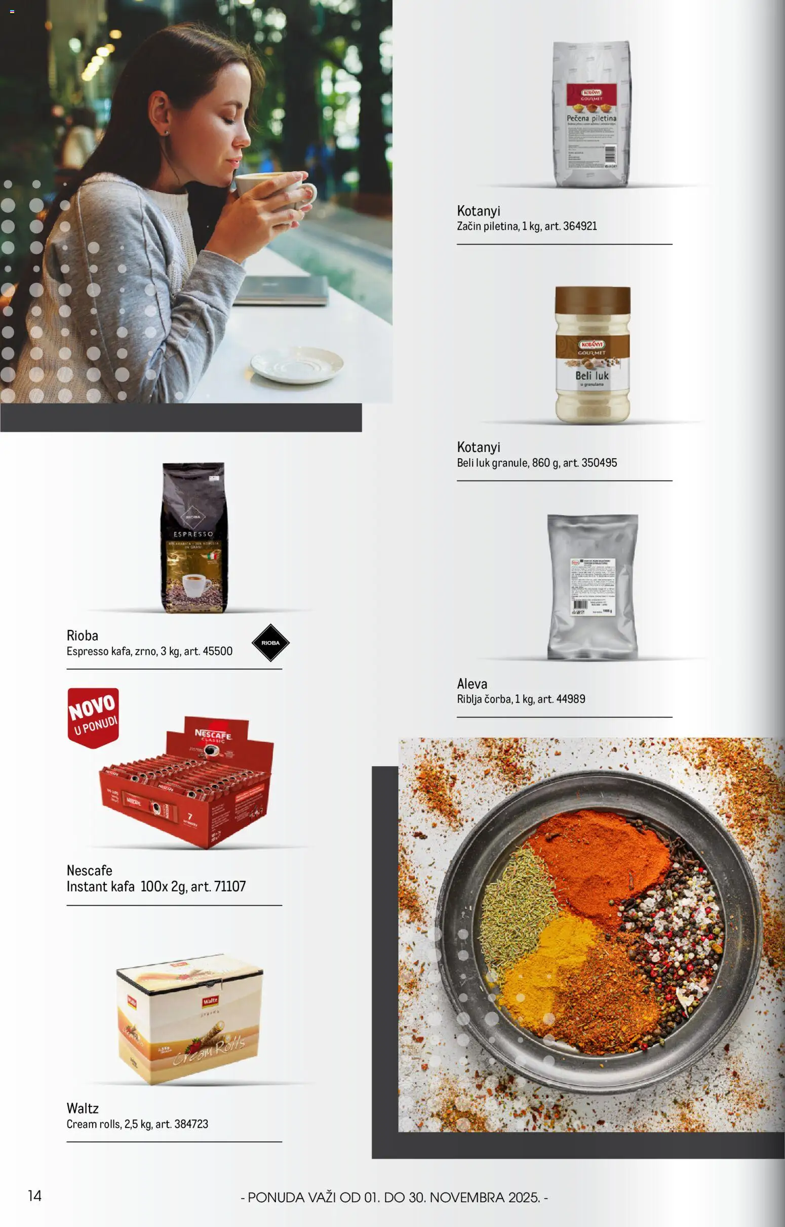Metro katalog - važi od 01.11.2025 | Strana: 14 | Proizvode: Instant kafa, Beli luk, Piletina, Nescafé