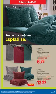 LIVARNOⓇ Plahta od pliša, Komad. S pahuljasto mekanom površinom od mikrovlakana. Prikladna za madrace visine do 20 cm. Dimenzije: cca 90-100x200 cm, cca 140-160x200 cm, cca 180-200x200 cm - Pregled kataloga iz trgovine Lidl, vrijedi od 15.12.2025 | Stranica: 61