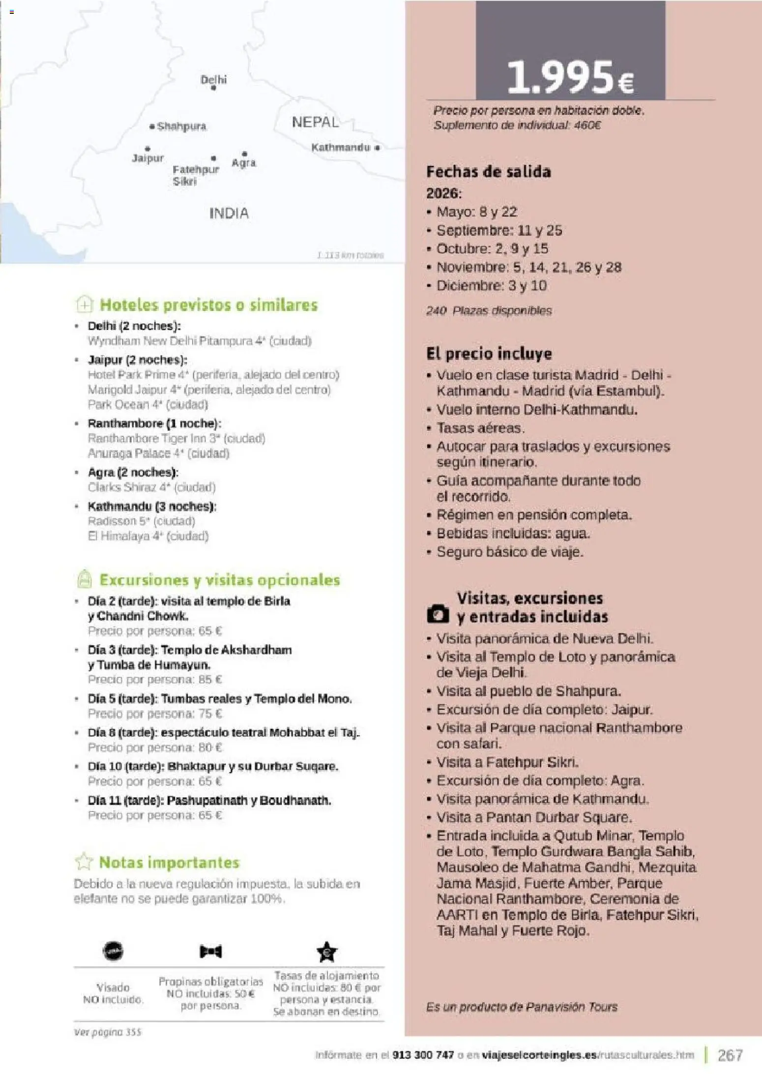 Viajes El Corte Inglés Rutas Culturales de la Comunidad de Madrid │ válido desde el 01.04.2026 | Página: 267