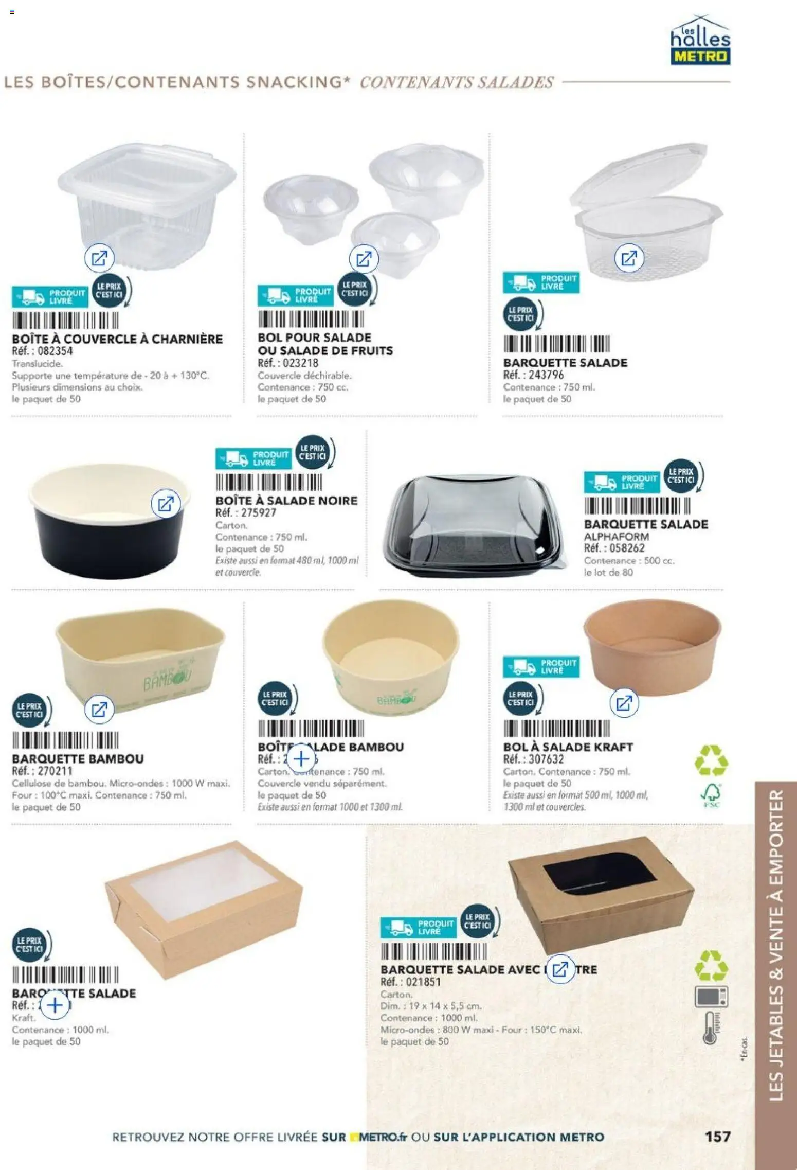 {H1} | Page: 157 | Produits: Salade, Four, Charnière, Livre