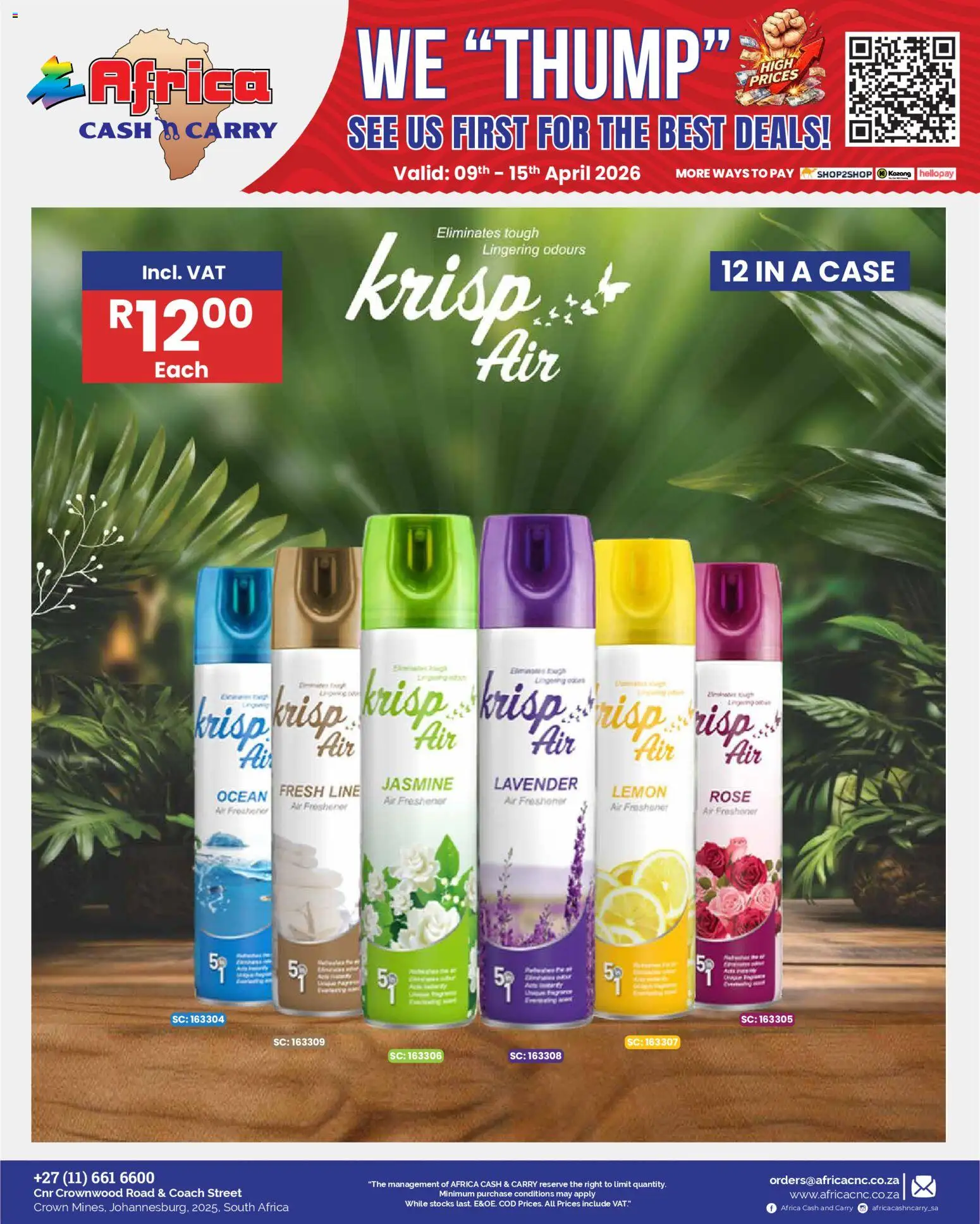 New Africa Cash & Carry catalogue – valid from 09.04.2026 | Page: 53 | Products: Case, Air freshener, Lemon