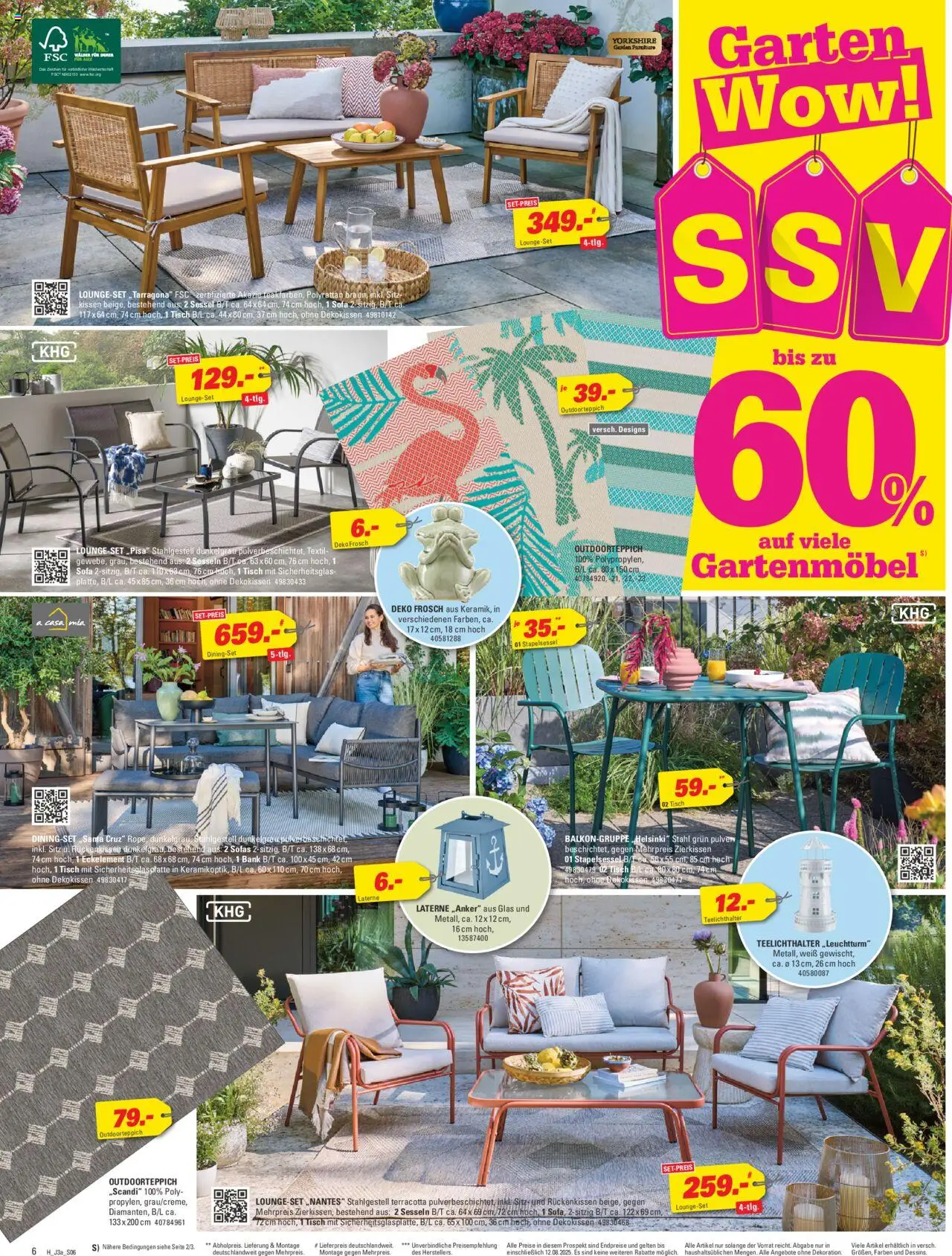 Höffner Prospekt 	 - gültig ab dem 30.07.2025 | Seite: 6 | Produkte: Kissen, Sofa, Tisch, Teppich