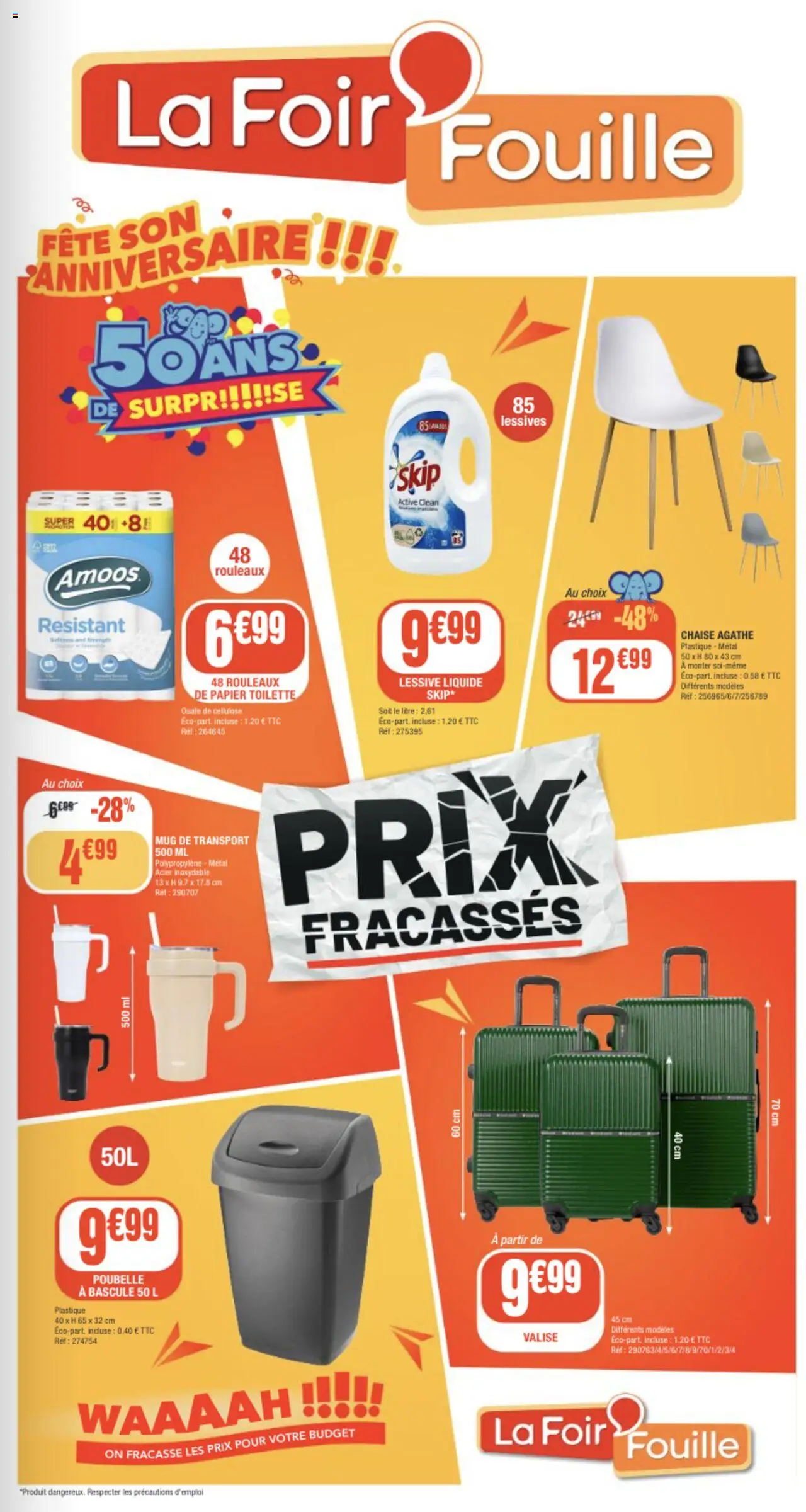  | Page: 1 | Produits: Papier toilette, Chaise, Lessive, Valise