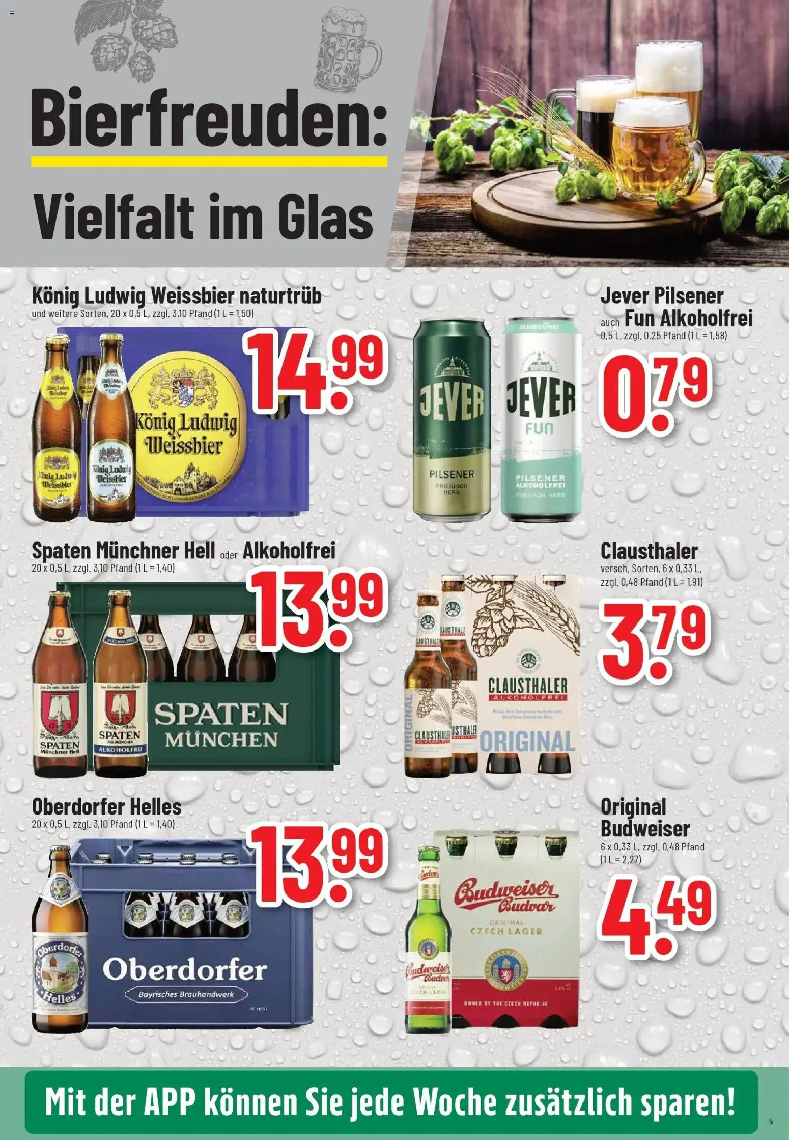 Trinkgut - trinkgut: Wochenangebote – gültig ab 05.01.2026 | Seite: 5 | Produkte: Weißbier, Jever, Budweiser