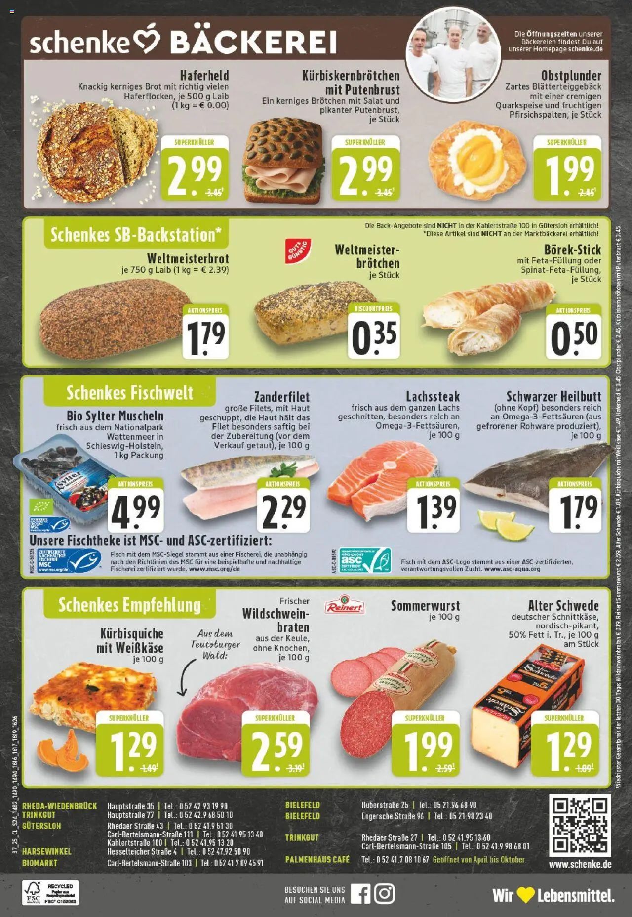 Edeka prospekt Gütersloh	 – gültig ab 07.09.2025 | Seite: 24 | Produkte: Bäckerei, Fisch, Brot, Salat
