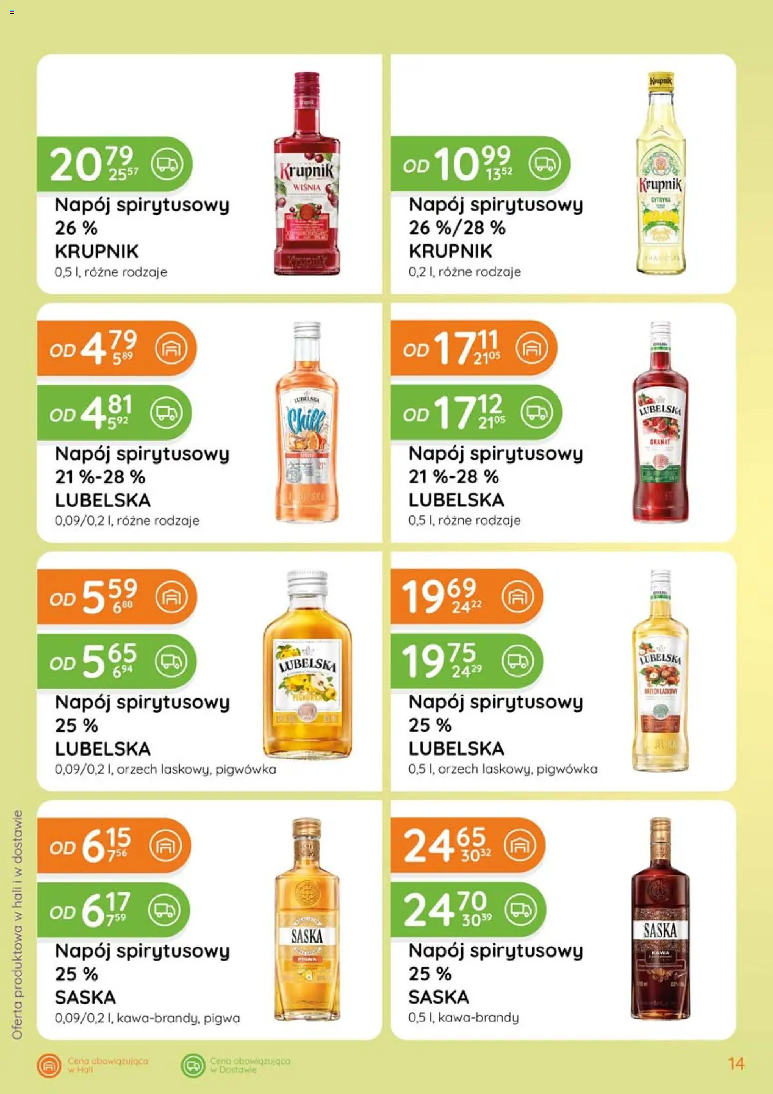 Eurocash gazetka - Katalog Alkoholowy od 01.03.2026 | Strona: 14 | Produkty: Cytryna, Pigwa, Kawa