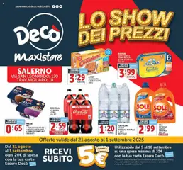 Anteprima del volantino Decò MaxiStore - Salerno catalogo valido a partire dal 21.08.2025