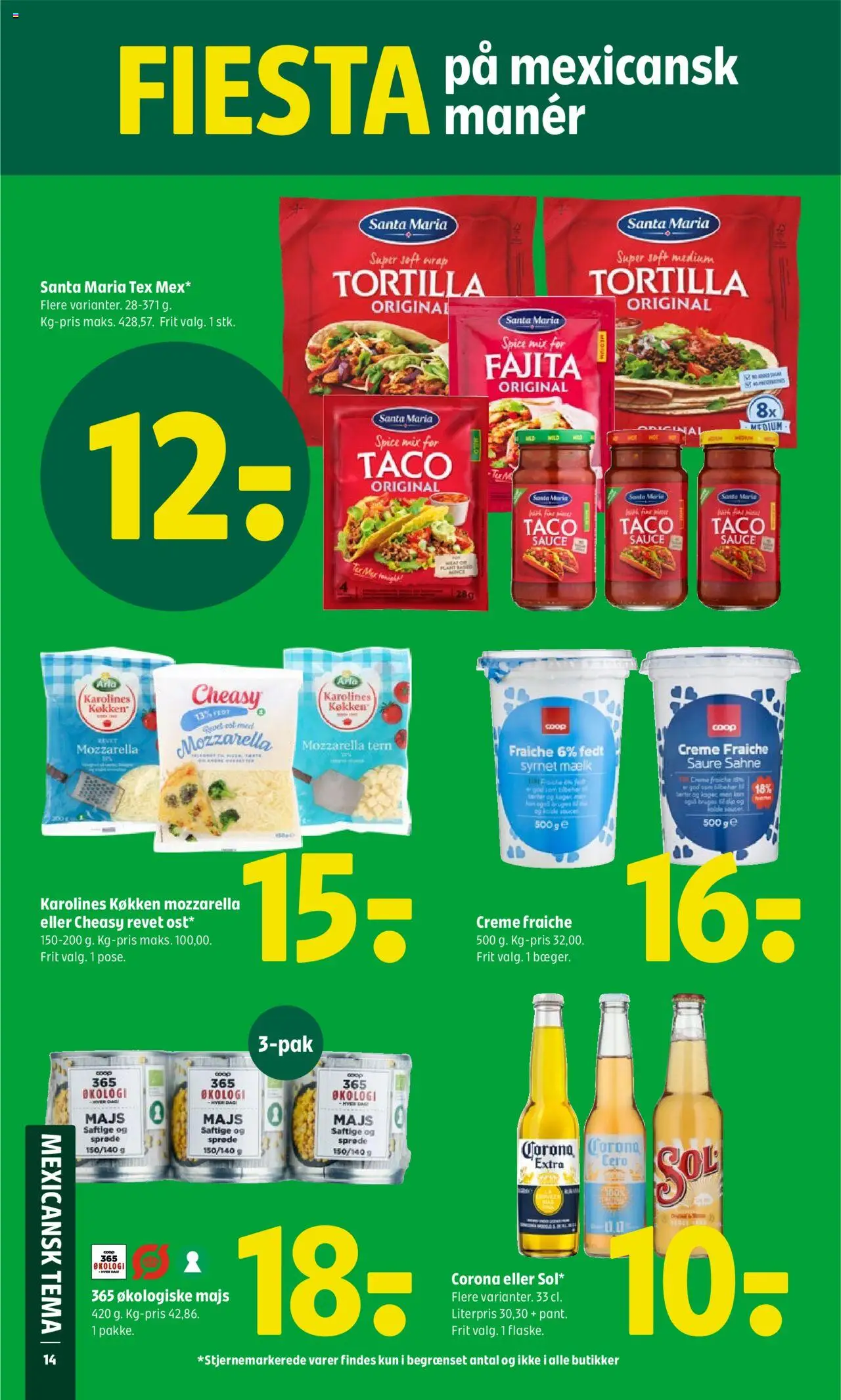 Coop 365 Tilbudsavis gyldig fra 21.08.2025 | Side: 20 | Produkter: Mælk, Creme fraiche, Majs, Søm