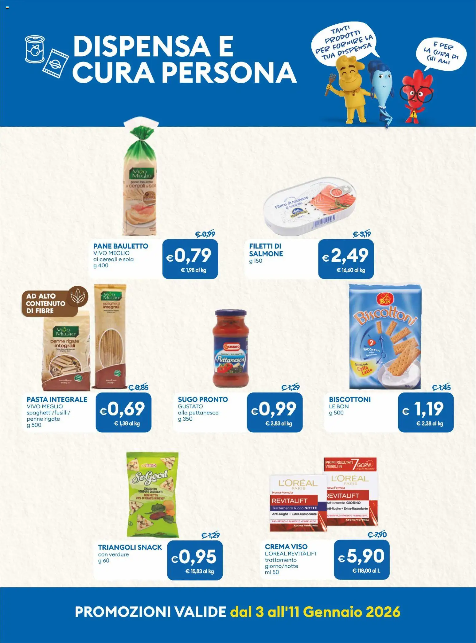 Volantino MD Discount del 03.01.2026 | Pagina: 22 | Prodotti: Crema viso, Cereali, Latte, Sugo