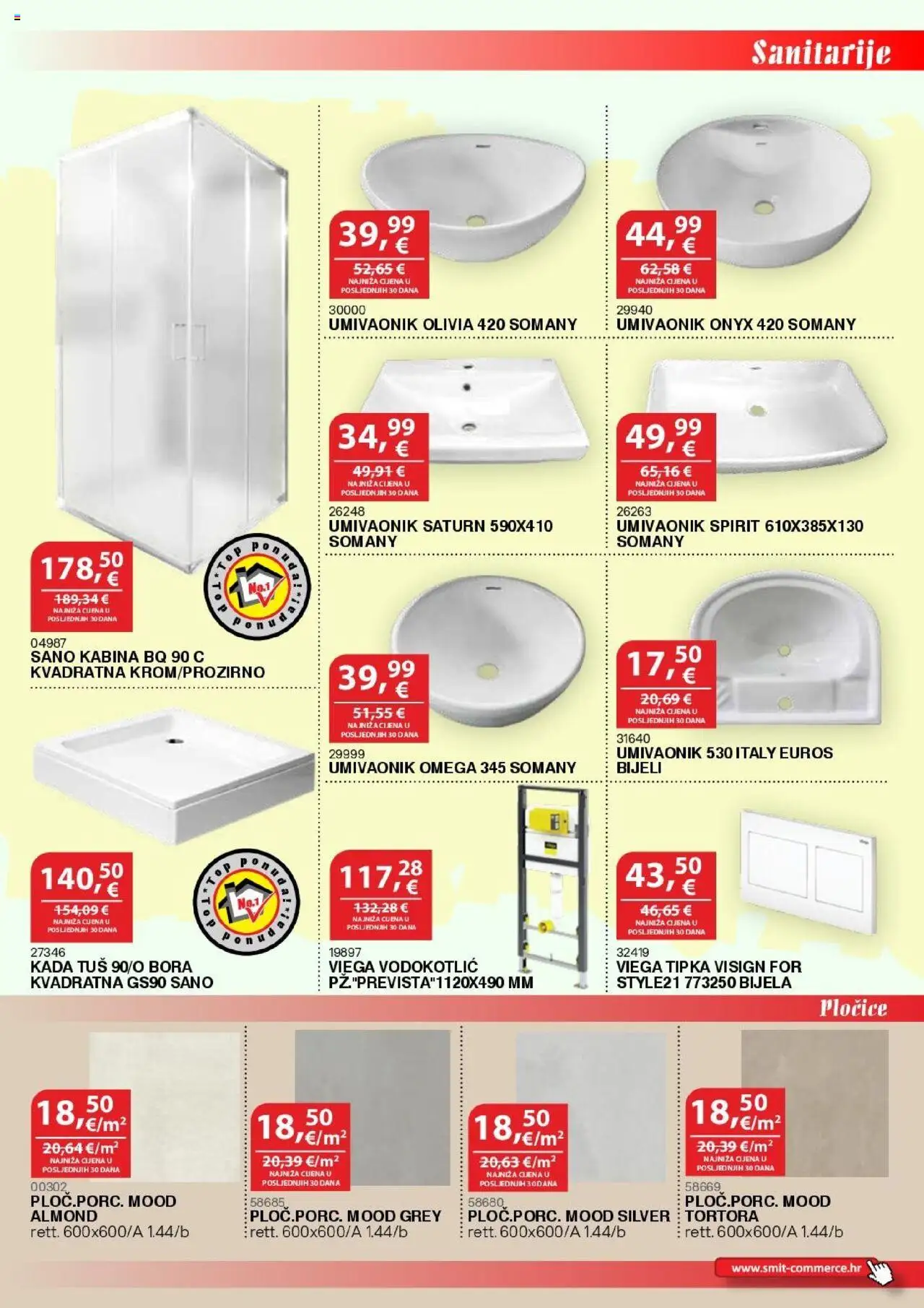 Smit Commerce katalog | vrijedi od 15.10.2025 | Stranica: 7 | Proizvodi: Umivaonik, Tuš, Pločice, Vodokotlić