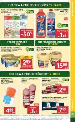 Pogląd oferty "Stokrotka Gazetka" - ważna od 12.02.2026 | Strona: 3 | Produkty: Masło klarowane, Kiełbasa krakowska, Masło, Karma dla psa