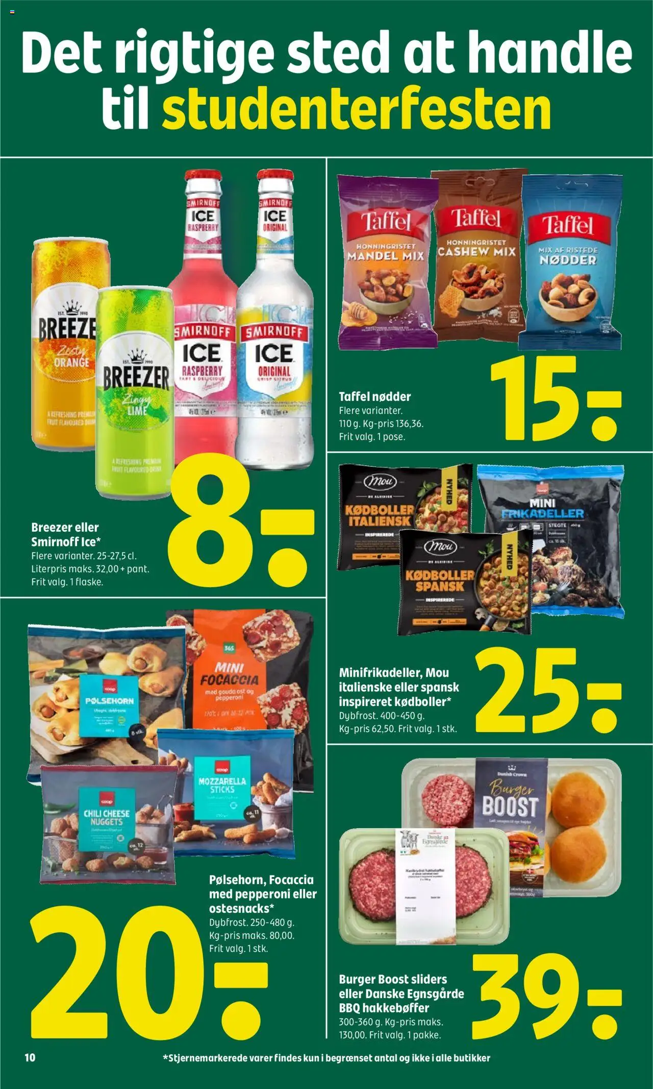 Coop 365 Tilbudsavis gyldig fra 19.06.2025 | Side: 10 | Produkter: Pølsehorn, Lime, Frikadeller, Focaccia