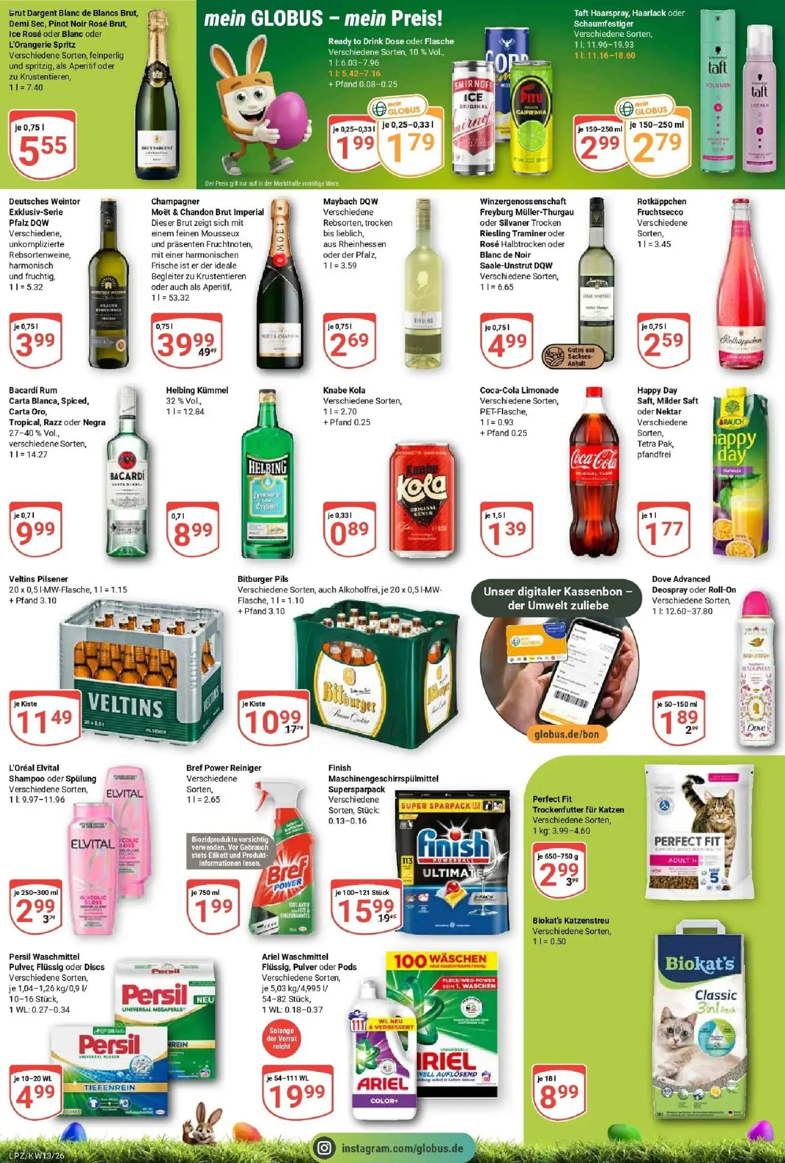 Globus prospekt Leipzig	 – gültig ab 23.03.2026 | Seite: 6 | Produkte: Bacardi, Coca cola, Cola, Smirnoff