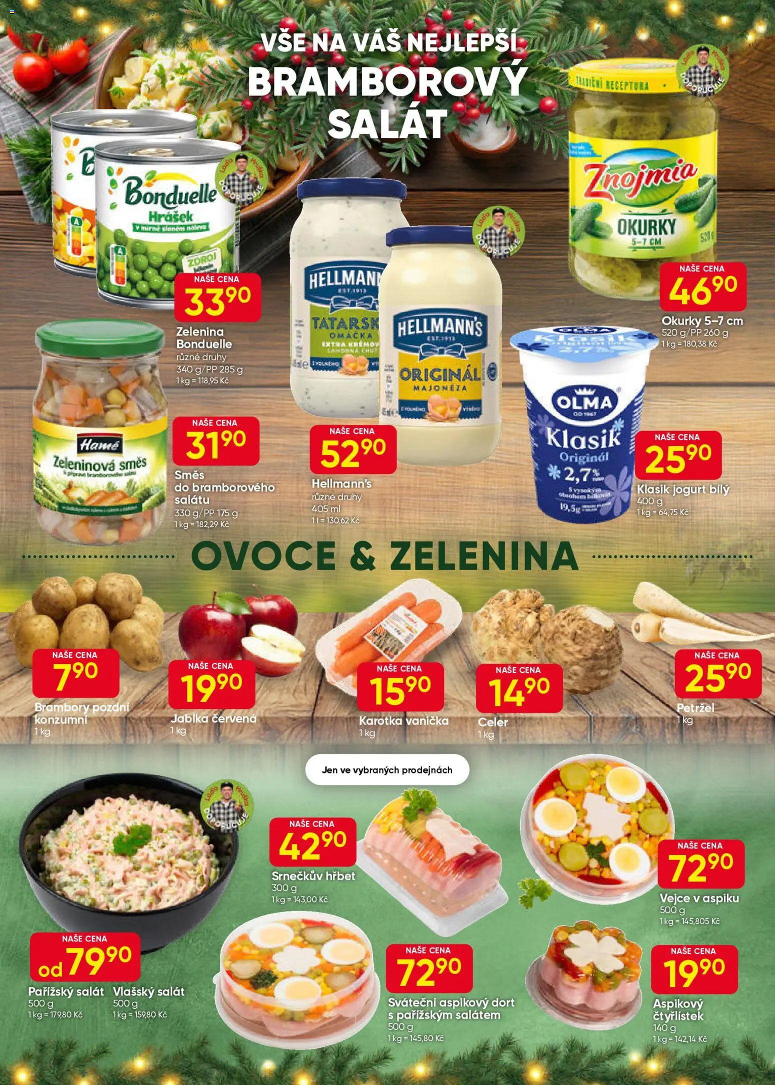 Hruška leták od 17.12.2025 | Strana: 4 | Produkty: Ovoce, Jogurt, Hellmann's, Hrášek