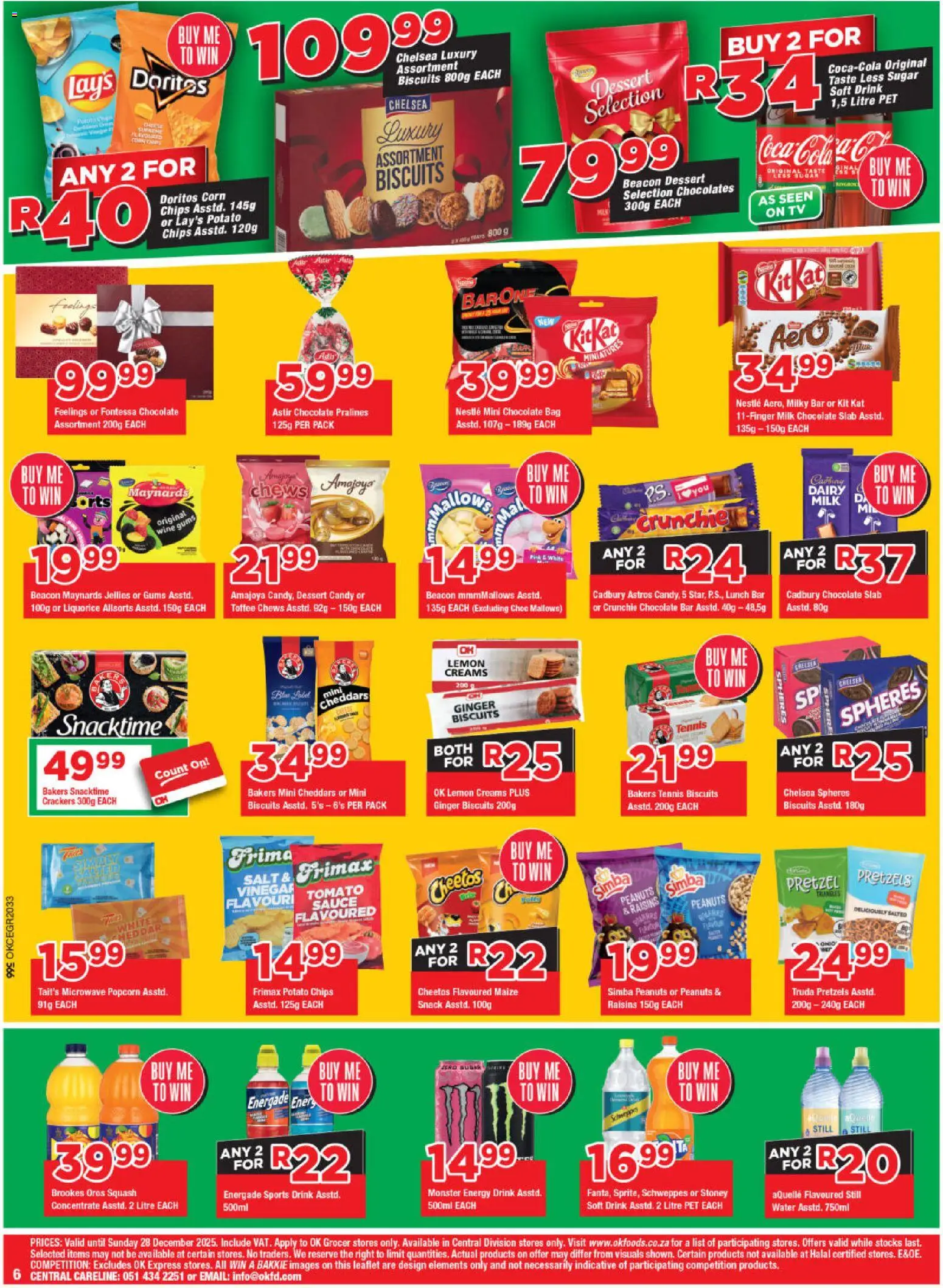 New OK Foods catalogue – valid from 10.12.2025 | Page: 6 | Products: TV, Stoney, Chips, Peanuts