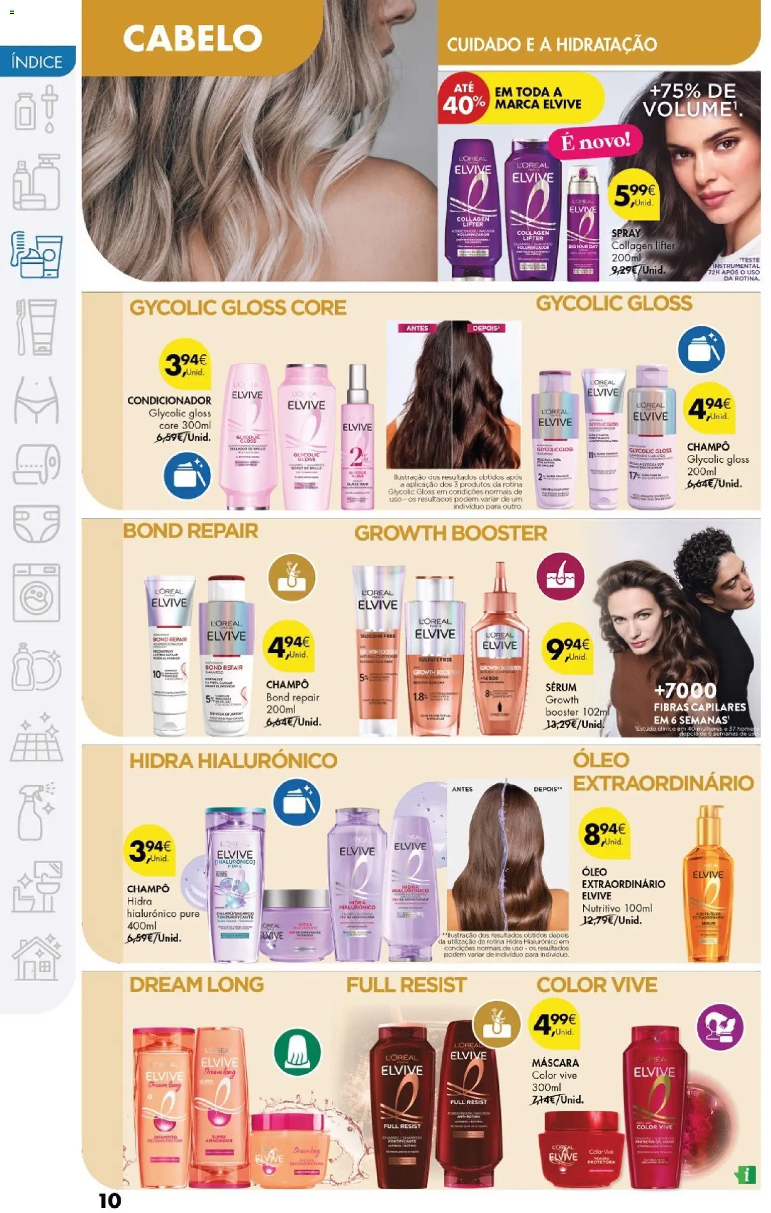 Pingo Doce - Cuidados Pessoais e para o Lar │ válido de 24.02.2026 | Página: 10 | Produtos: Gloss, Shampoo, Condicionador, Sérum