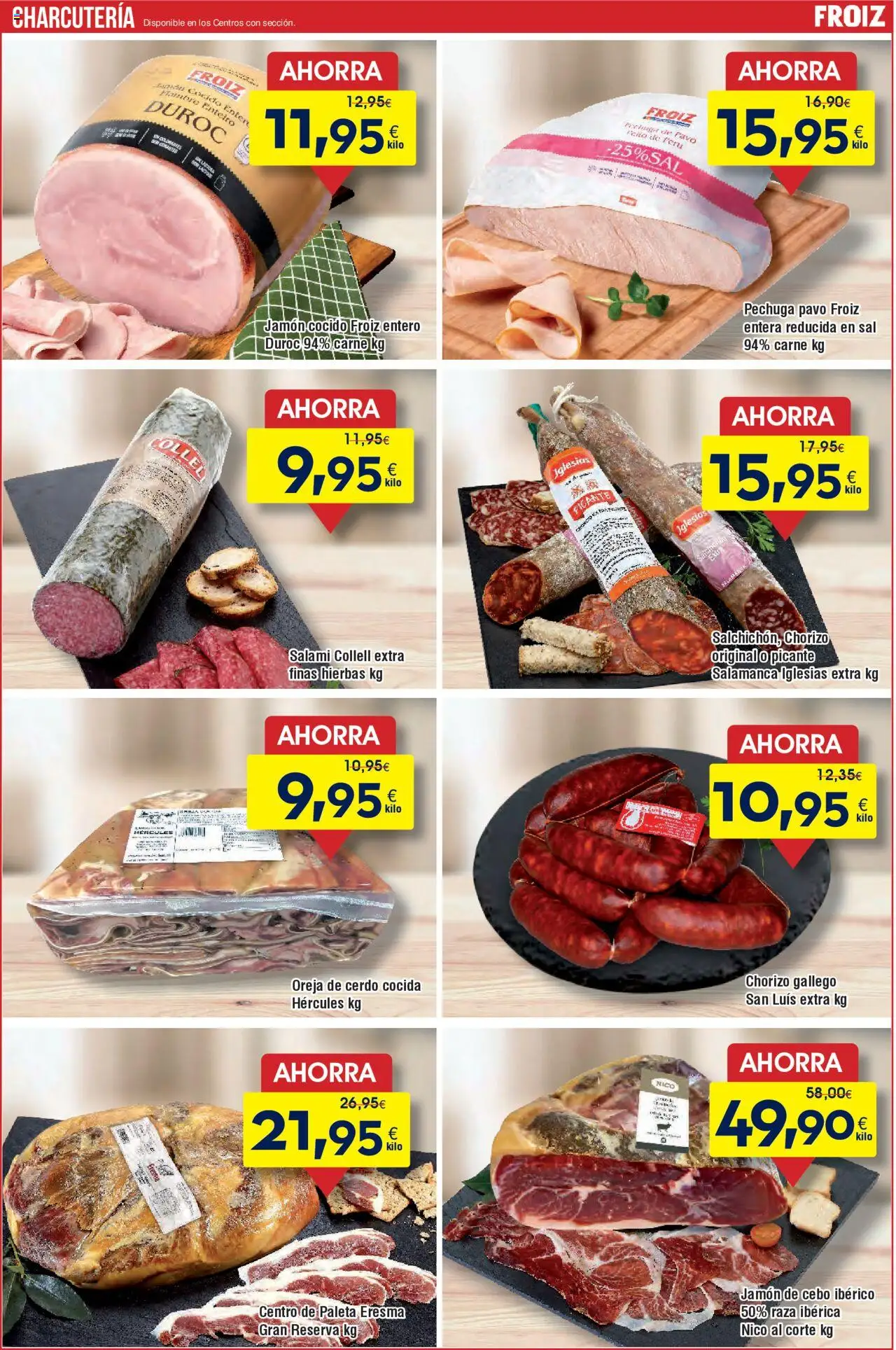 Froiz folleto │ válido desde el 02.10.2025 | Página: 6 | Productos: Jamón, Jamón cocido, Cerdo, Salami