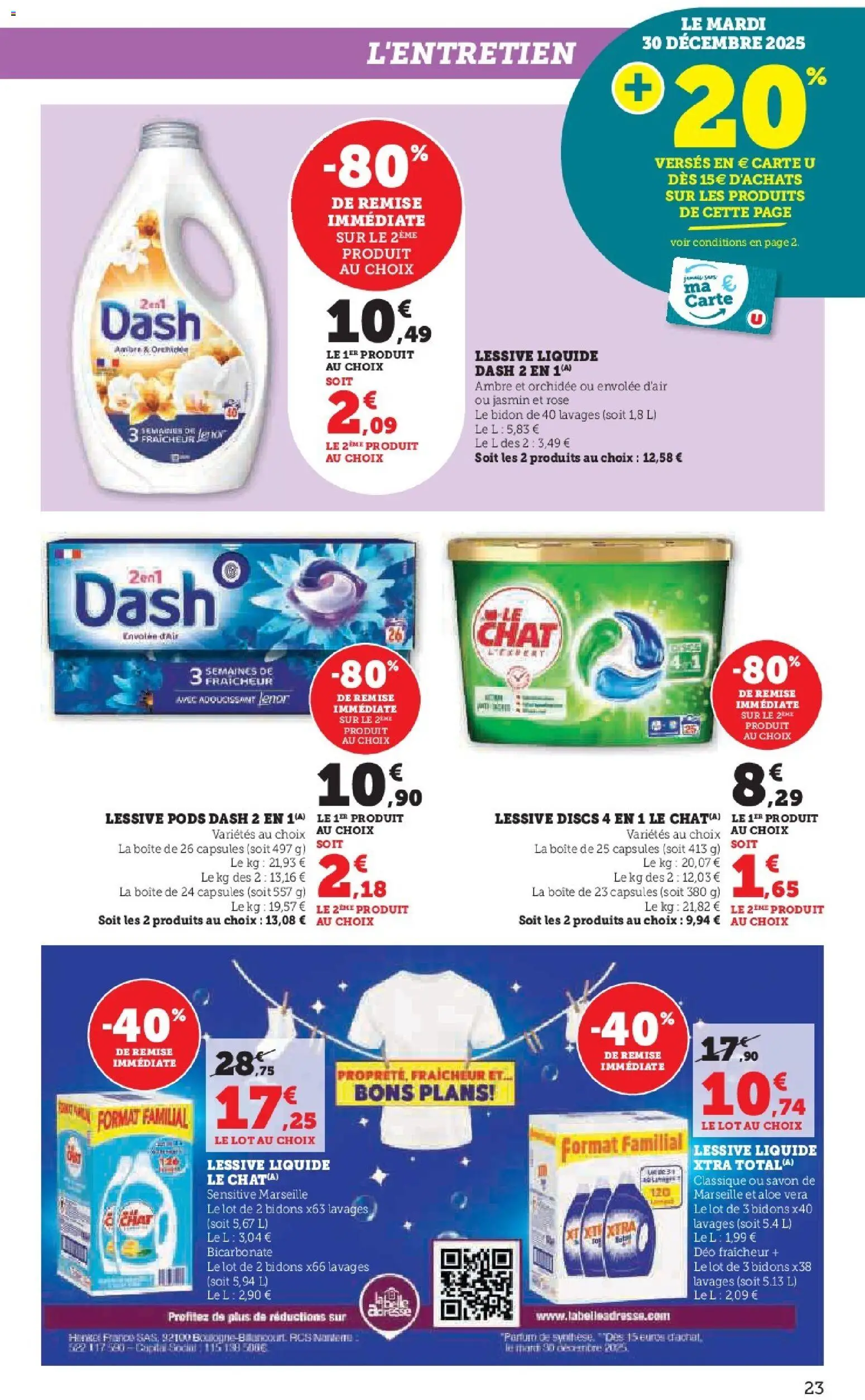 {H1} | Page: 23 | Produits: Lenor, Savon, Lessive Liquide, Adoucissant