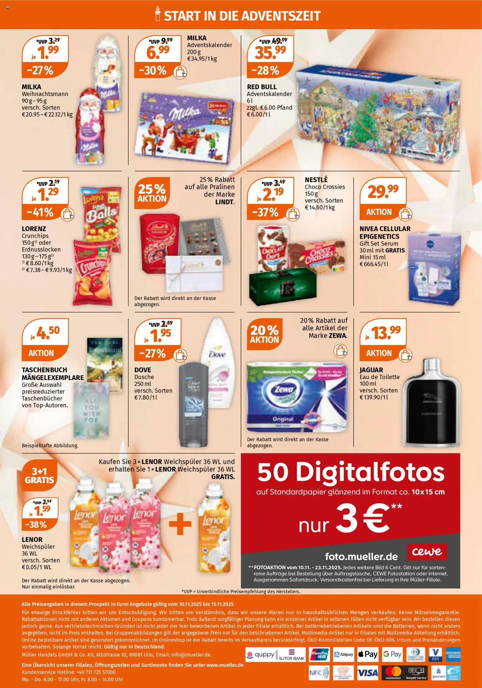 Müller Prospekt 	 – gültig ab 10.11.2025 | Seite: 24 | Produkte: Red bull, Toilette, Weichspüler, Uhr