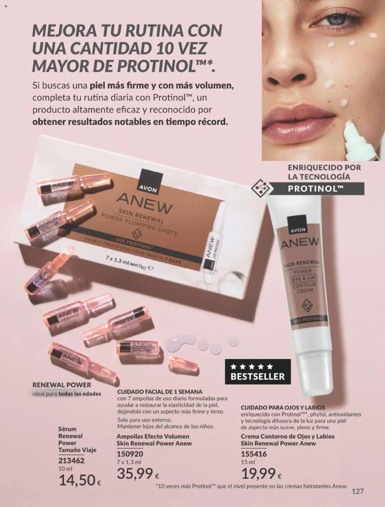 Catálogo AVON campaña 1 │ válido desde el 01.01.2026 | Página: 127 | Productos: Sérum, Crema, Crema contorno de ojos