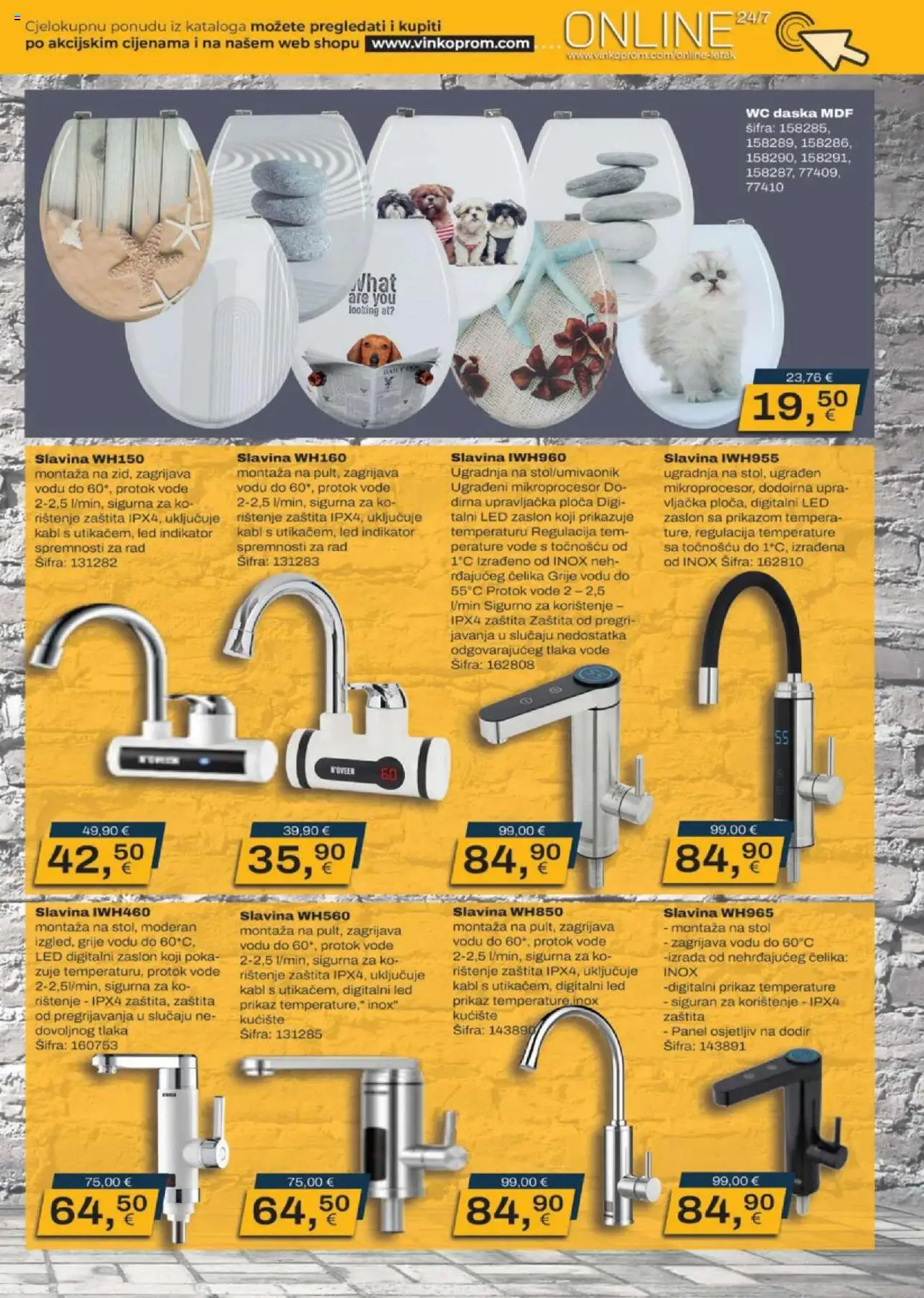 Vinkoprom katalog | vrijedi od 01.10.2025 | Stranica: 9 | Proizvodi: WC daska
