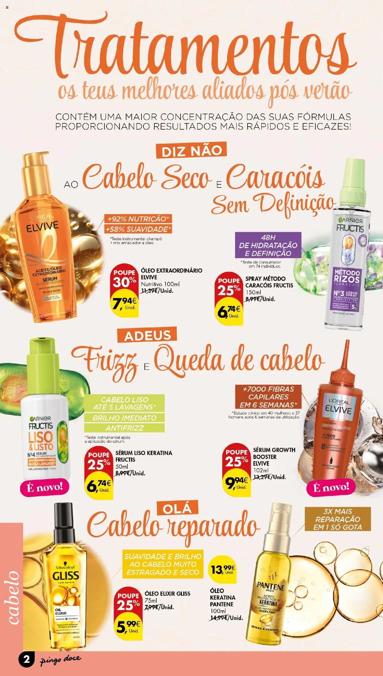 Pingo Doce Beleza │ válido de 19.08.2025 | Página: 2 | Produtos: Sérum, Óleo