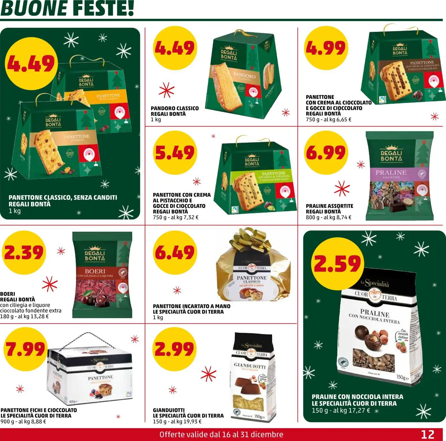 Volantino PENNY del 16.12.2025 | Pagina: 12 | Prodotti: Crema, Cioccolato, Liquore, Terra