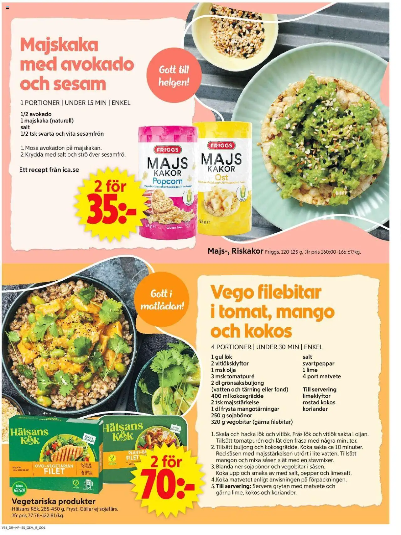 ICA Supermarket reklamblad aktuell från 18.08.2025 | Sida: 6 | Produkter: Salt, Galler, Olja, Mango