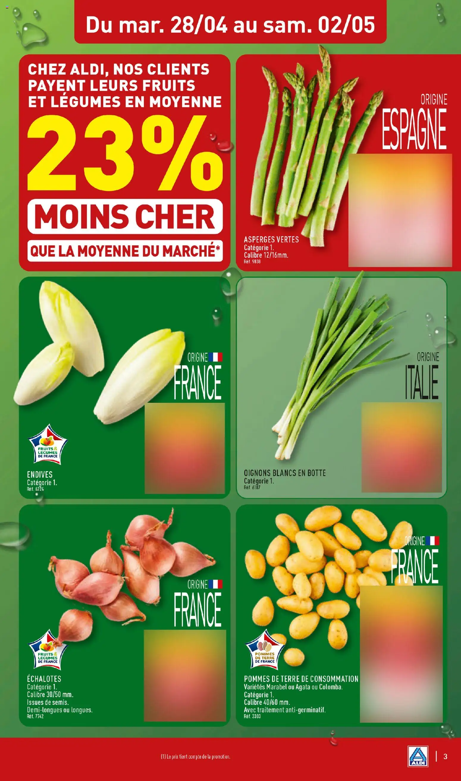 {H1} | Page: 5 | Produits: Endives, Pommes, Oignons, Pommes de terre