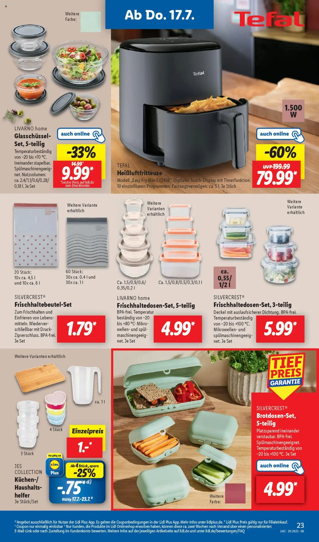 Lidl Prospekt Holzminden - gültig ab dem 14.07.2025 | Seite: 31 | Produkte: Heißluftfritteuse