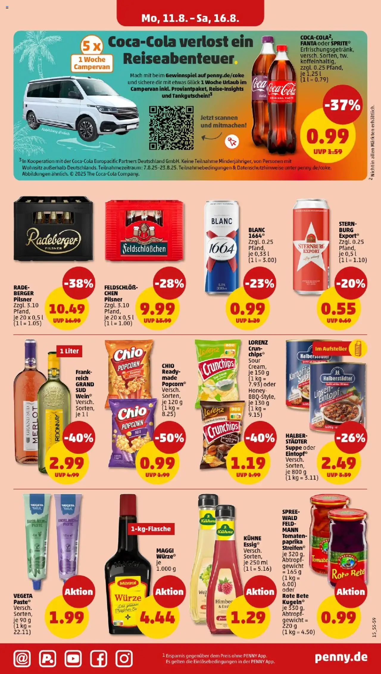 Penny - Sachsen - gültig ab dem 11.08.2025 | Seite: 15 | Produkte: Coca cola, Cola, Knoblauch, Grand sud