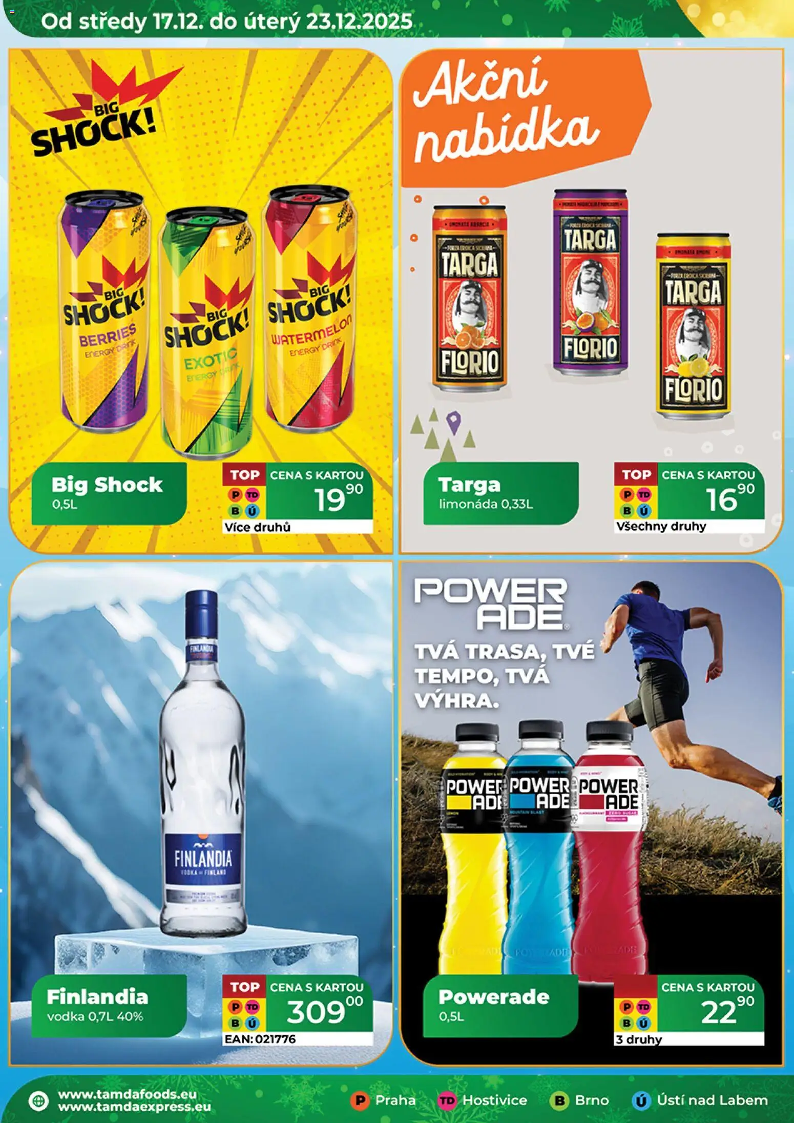 Tamda Foods leták od 17.12.2025 | Strana: 16 | Produkty: Limonáda, Vodka, Big Shock