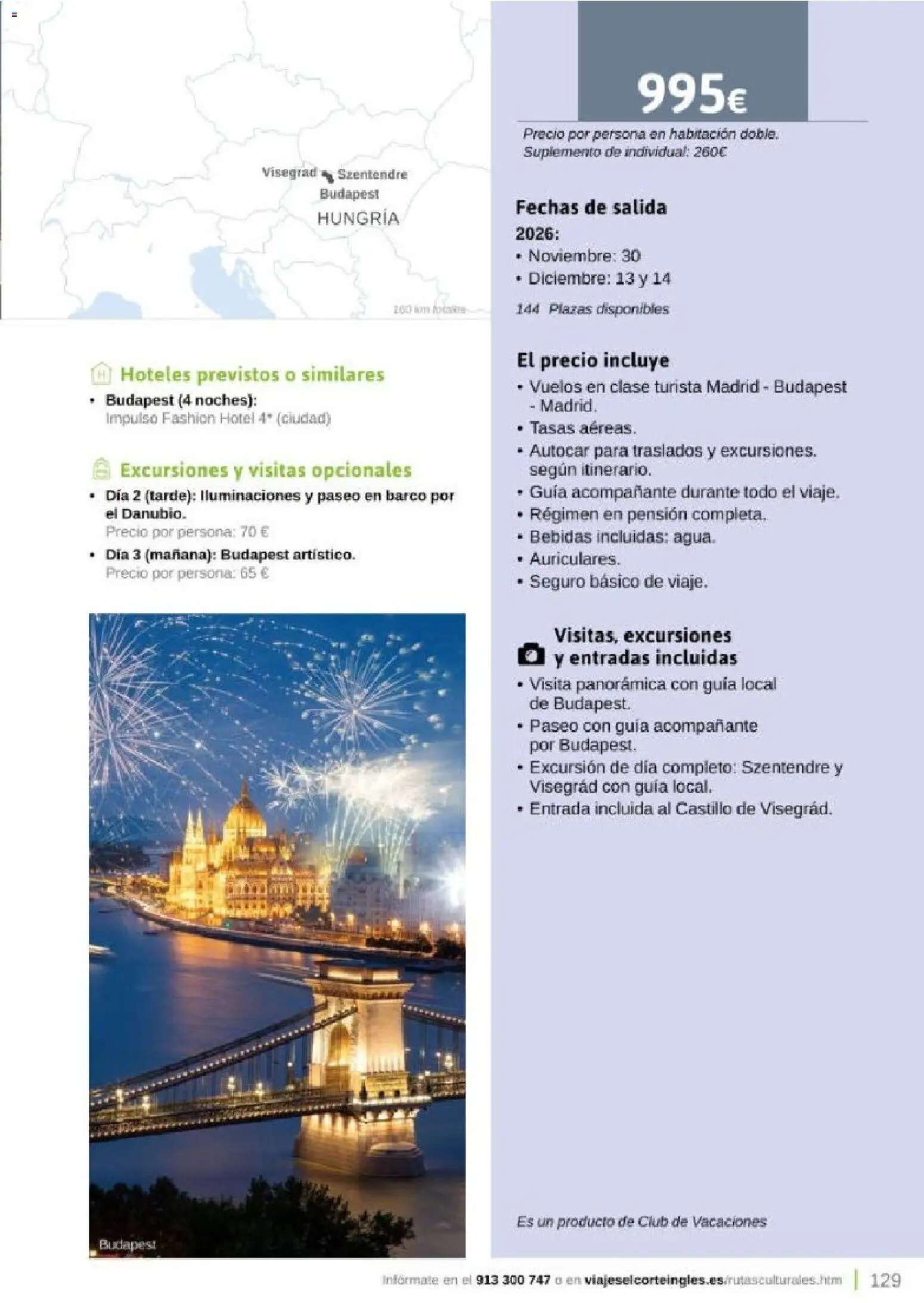 Viajes El Corte Inglés Rutas Culturales de la Comunidad de Madrid │ válido desde el 01.04.2026 | Página: 129