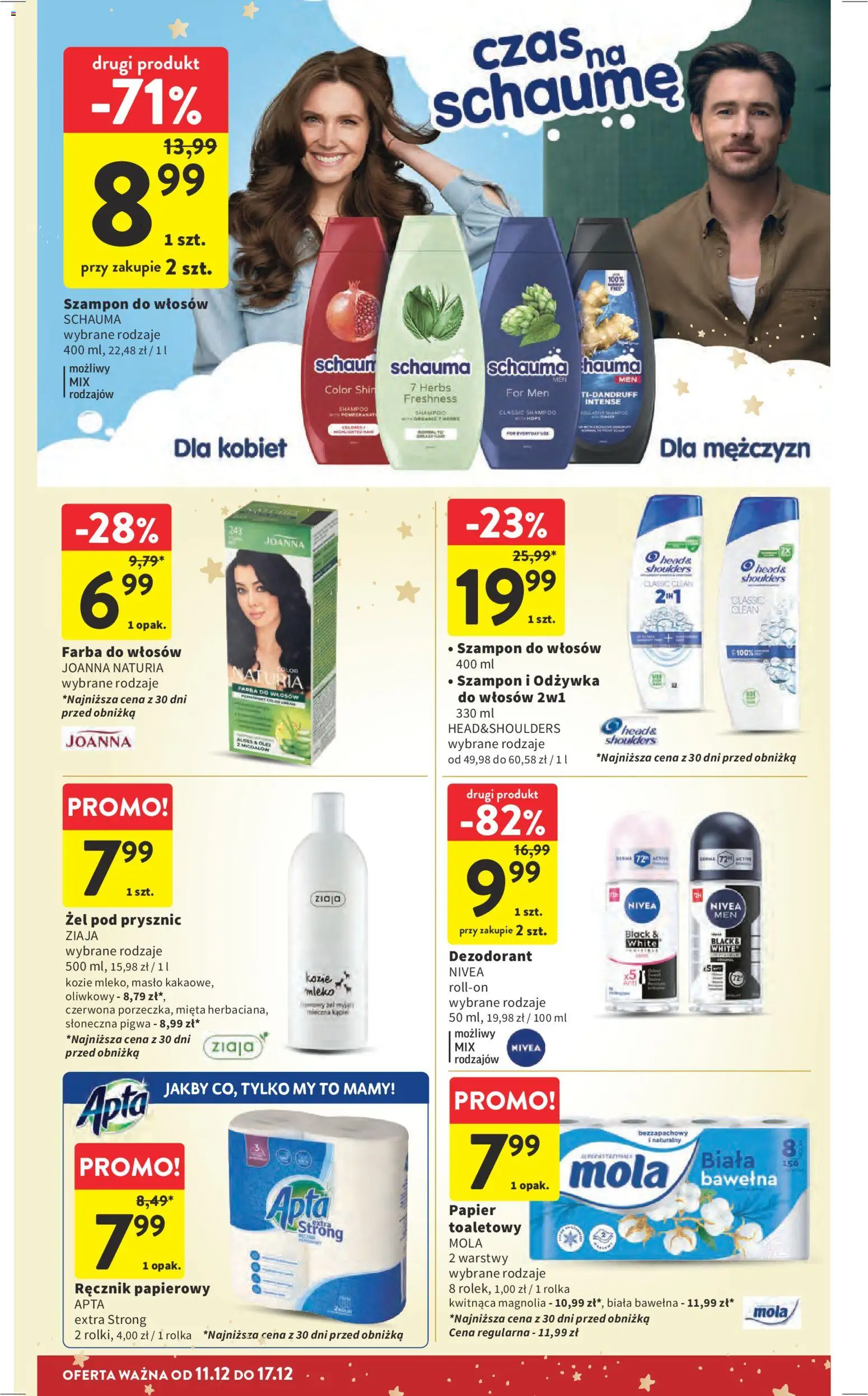 Intermarche Gazetka od 11.12.2025 | Strona: 51 | Produkty: Mięta, Prysznic, Mleko, Szampon