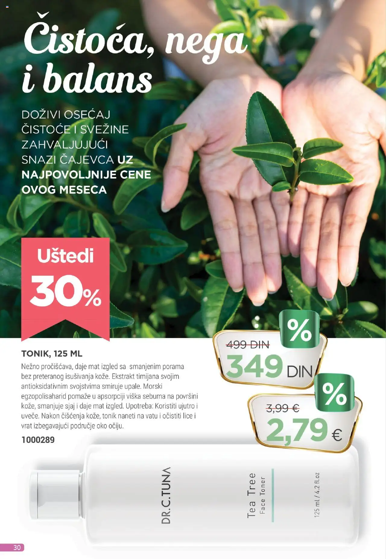 Farmasi katalog - važi od 01.10.2025 | Strana: 30 | Proizvode: Toner, Tonik