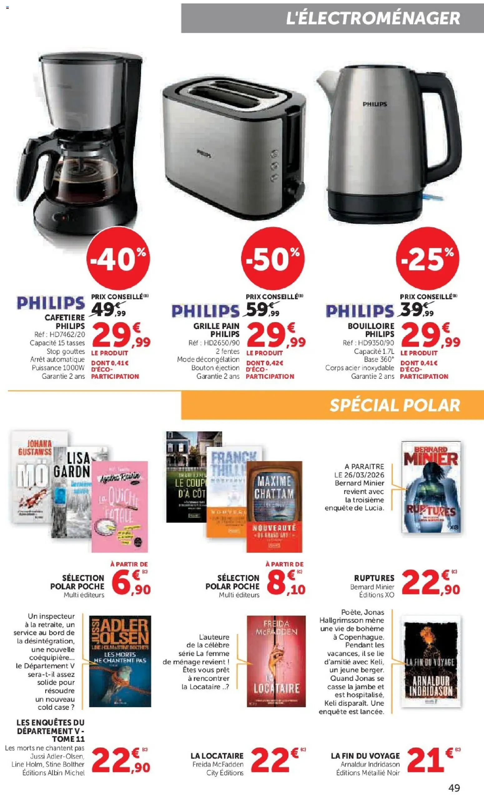 {H1} | Page: 49 | Produits: Cafetière, Base, Pain, Tasses