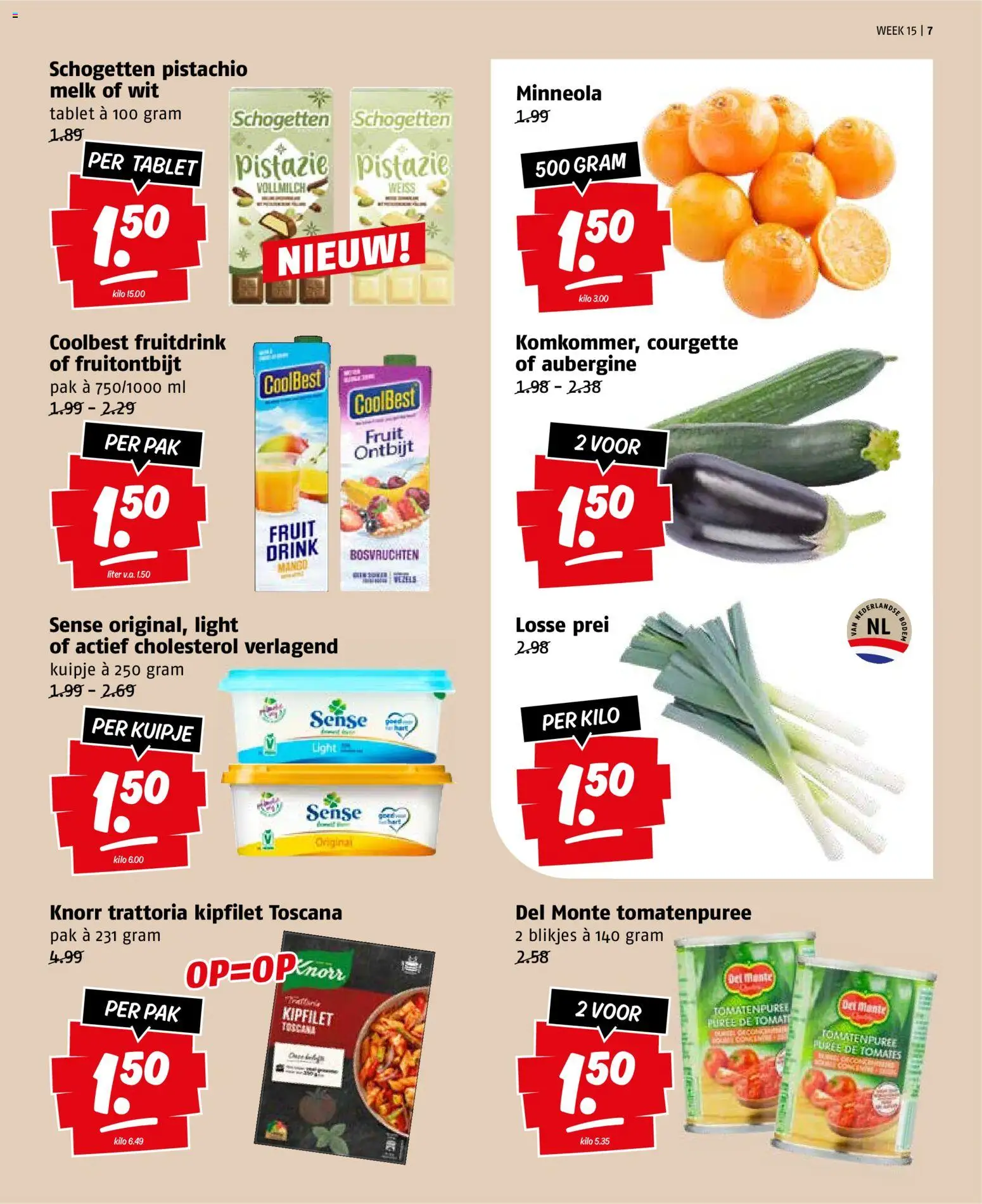 {H1} | Pagina: 7 | Producten: Melk, Prei, Tablet, Antipasti